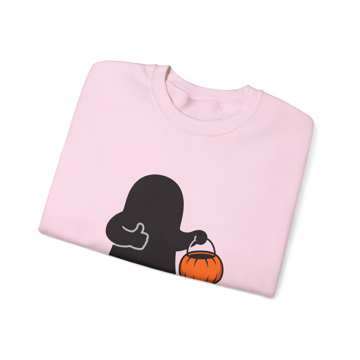 Ghost Halloween Satire Gift Specter Horror Fan Spooky Parody Plain Halloween Sweatshirt