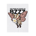 Moth Blanket St. Valentine's Day Affection Gift Women Neo Traditional Blanket Bug Blanket Valentine Fan Vintage Blanket Tender Graphic Antique