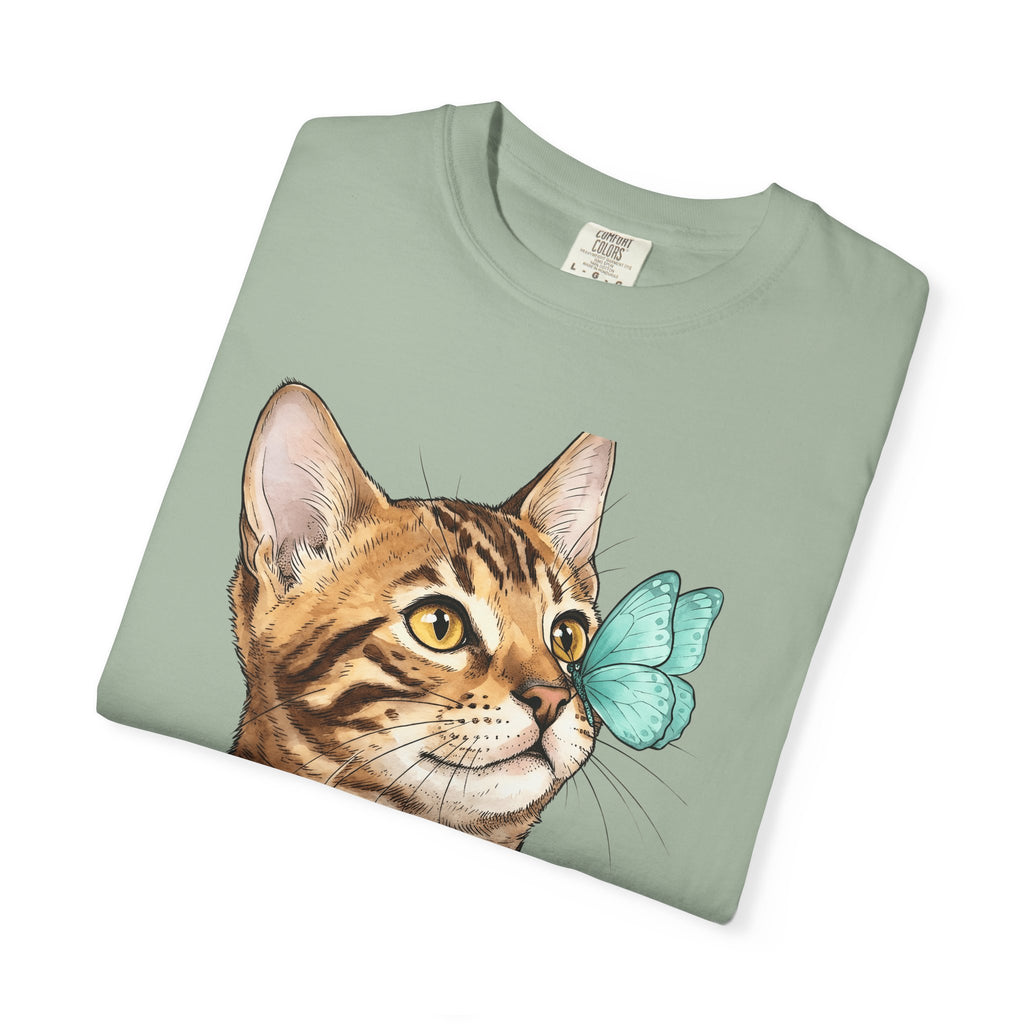 Domestic Cat Cat Fauna Gift Cartoon Kitten Cat Fan Feline Wildlife Gouache Bug T-Shirt