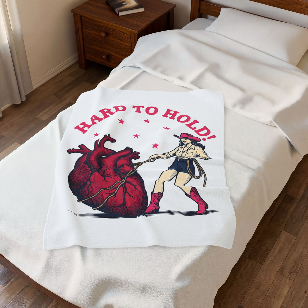 Cowgirl Heart Blanket Cowgirl Ranch Gift Women Heritage Blanket Heart Blanket Cowgirl Fan Vintage Blanket Farm Graphic Retro Flair Twinkles Blanket