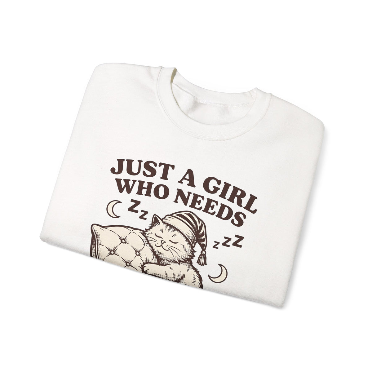 Sleeping Cat Sweatshirt Cat Nap Gift Women Vintage Sweatshirt Kitten Sweatshirt Cat Fan Retro Sweatshirt Slumber Graphic Hand Drawn Sweatshirt Sweatshirt