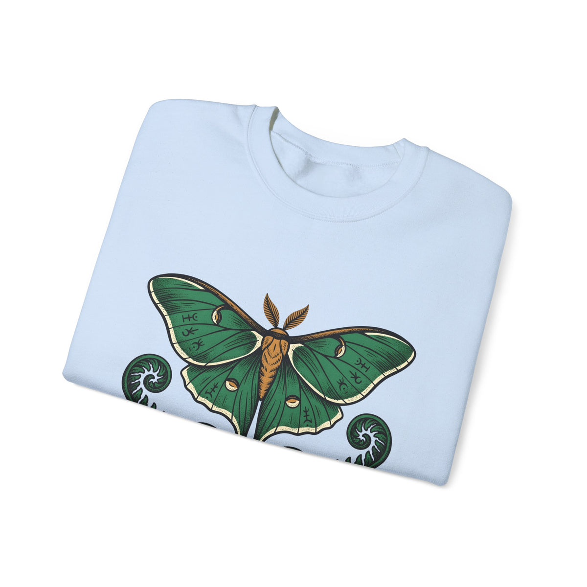 Luna Bug Sweatshirt Boho Chic Environment Gift Women Antique Sweatshirt Firefly Sweatshirt Bohemian Fan Vintage Sweatshirt Eco Graphic Line Art Greenery Sweatshirt