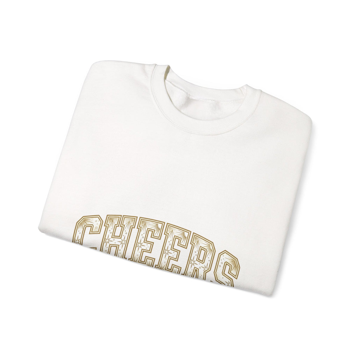 Festive Lettering Holiday Gathering Gift Cheerful Typography Christmas Fan Hand Lettering Party Sweatshirt