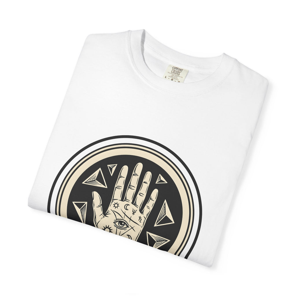 Enchanted Hand T-Shirt Mystical Esoteric Gift Women Folk T-Shirt Magical Hand T-Shirt Occult Fan Primitive T-Shirt Mystical Graphic Antique Polygon