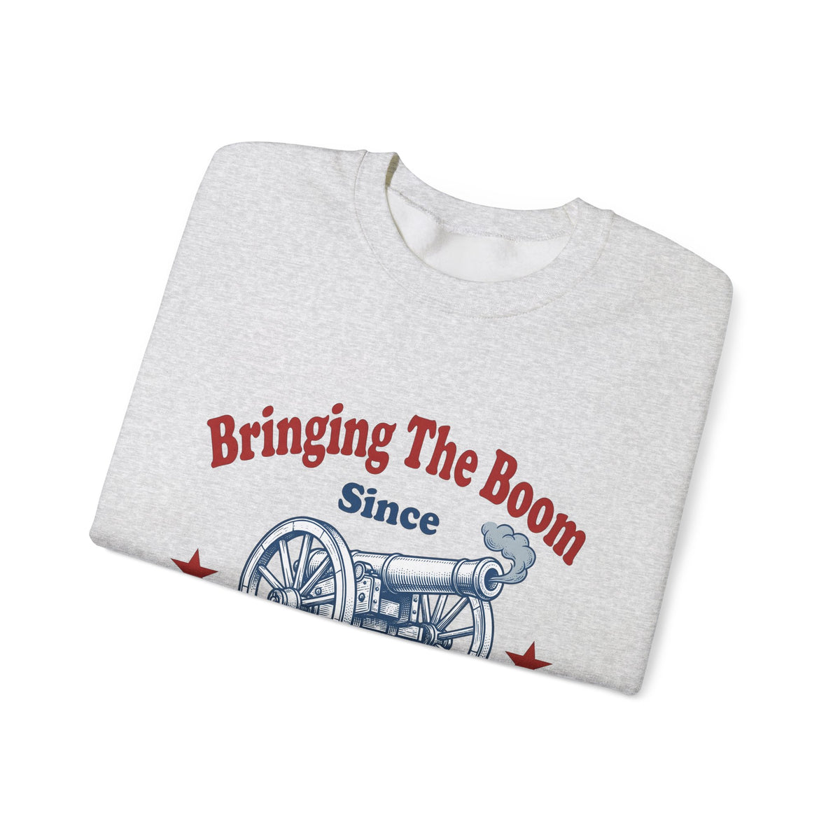 Cannon Illustration Sweatshirt 4th Of July America Gift Women Retro Sweatshirt Artillery Sweatshirt Fireworks Fan Vintage Sweatshirt Patriotic Graphic Sketch