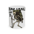 Skull Backpacker Mug Halloween Outdoors Gift Women Rustic Mug Backpacker Mug Horror Fan Spooky Mug Adventure Graphic Classic