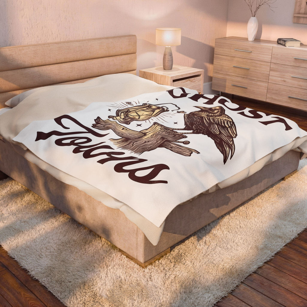 Dark Bird Lantern Blanket Gothic Autumn Gift Women Old School Blanket Lantern Blanket Dark Fan Retro Blanket Fall Graphic Cartoon Log Post Blanket