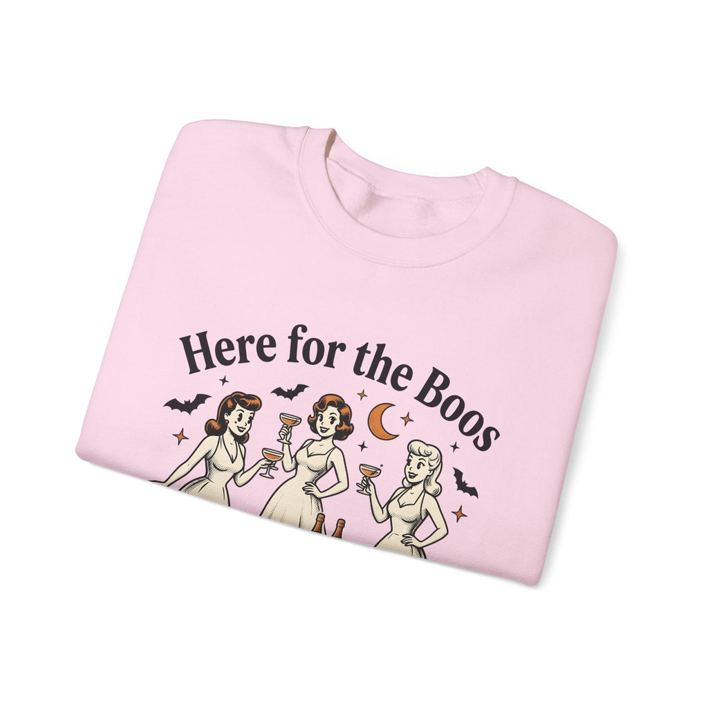 Vintage Ghost Ladies Sweatshirt Halloween Celebration Gift Women Retro Sweatshirt Ghostly Sweatshirt Horror Fan Spooky Sweatshirt Party Graphic Design Graphic