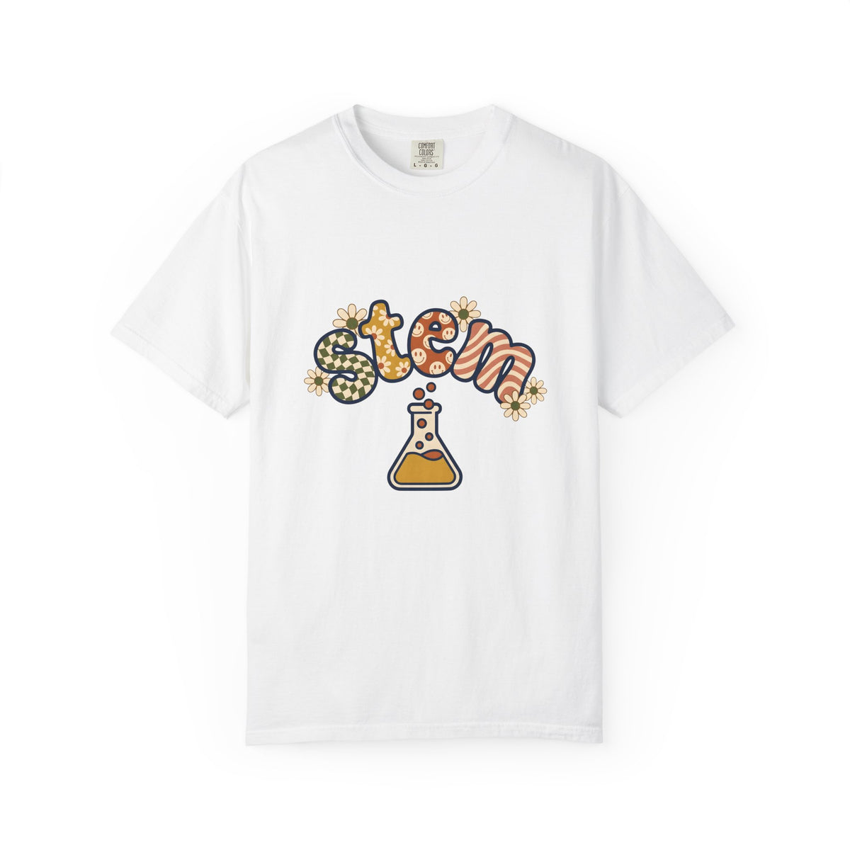 Chemistry Bottle Stem Biology Gift Cartoon Laboratory Flask Science Enthusiast Lab T-Shirt