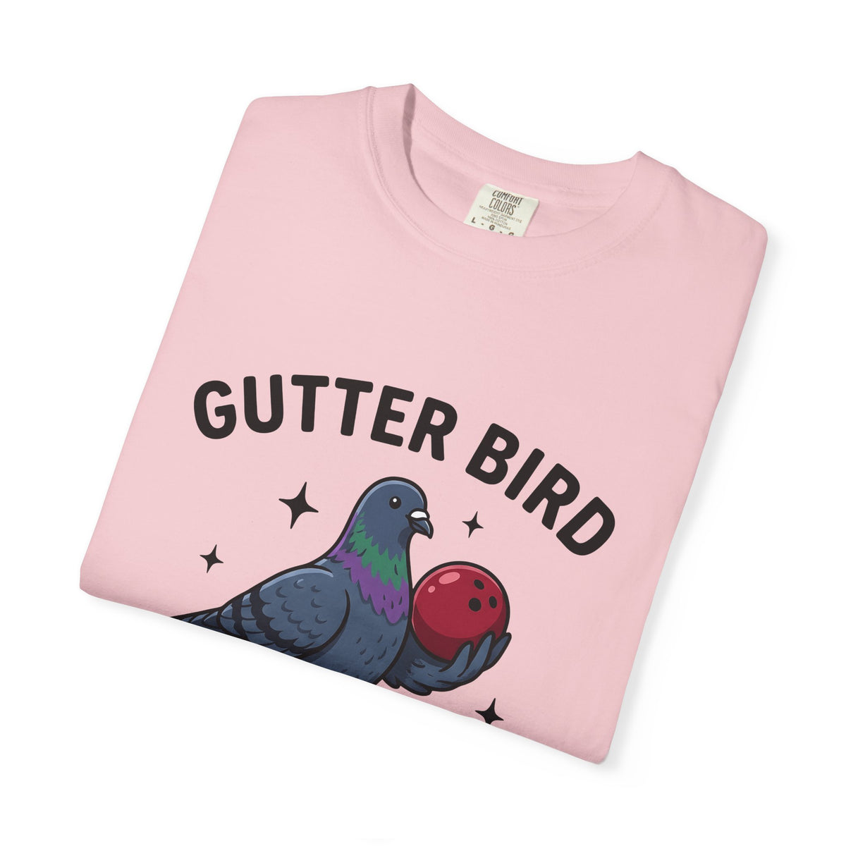 Bird Bowling T-Shirt Bowling Satire Gift Women Animated T-Shirt Bowling Ball T-Shirt Bowling Fan Cartoon T-Shirt Parody Graphic Old School Tenpin