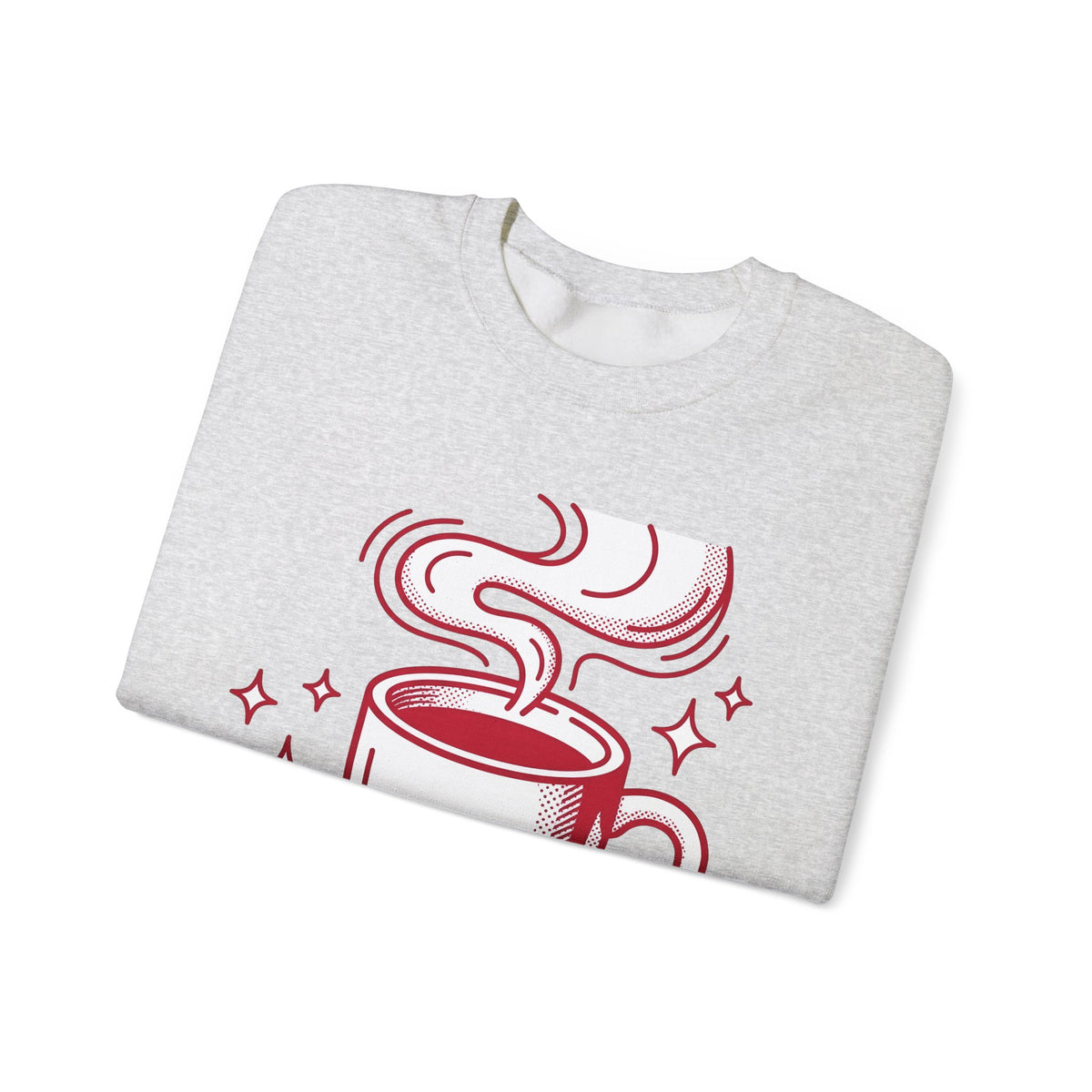 Coffee Cup Sweatshirt St. Valentine's Day Coffee Gift Women Pop Art Sweatshirt Sweatshirt Sweatshirt Valentine Fan Pop Art Sweatshirt Coffee Design Retro Stars Sweatshirt