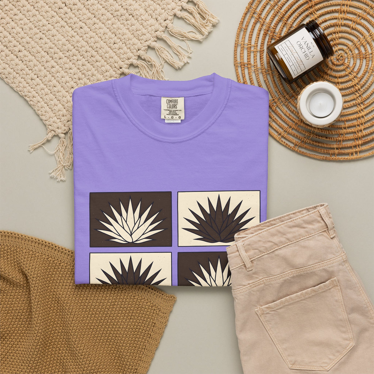 Aloe Plant T-Shirt Cowgirl Sand Gift Women Tribal T-Shirt Aloe Vera T-Shirt Rodeo Fan Primitive T-Shirt Dune Graphic Simple Southwest T-Shirt