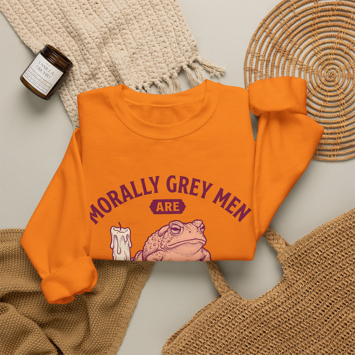 Amphibian Diary Sweatshirt Toad Myth Gift Women Rustic Sweatshirt Frog Sweatshirt Toad Fan Primitive Sweatshirt Legend Graphic Outline Flame Sweatshirt