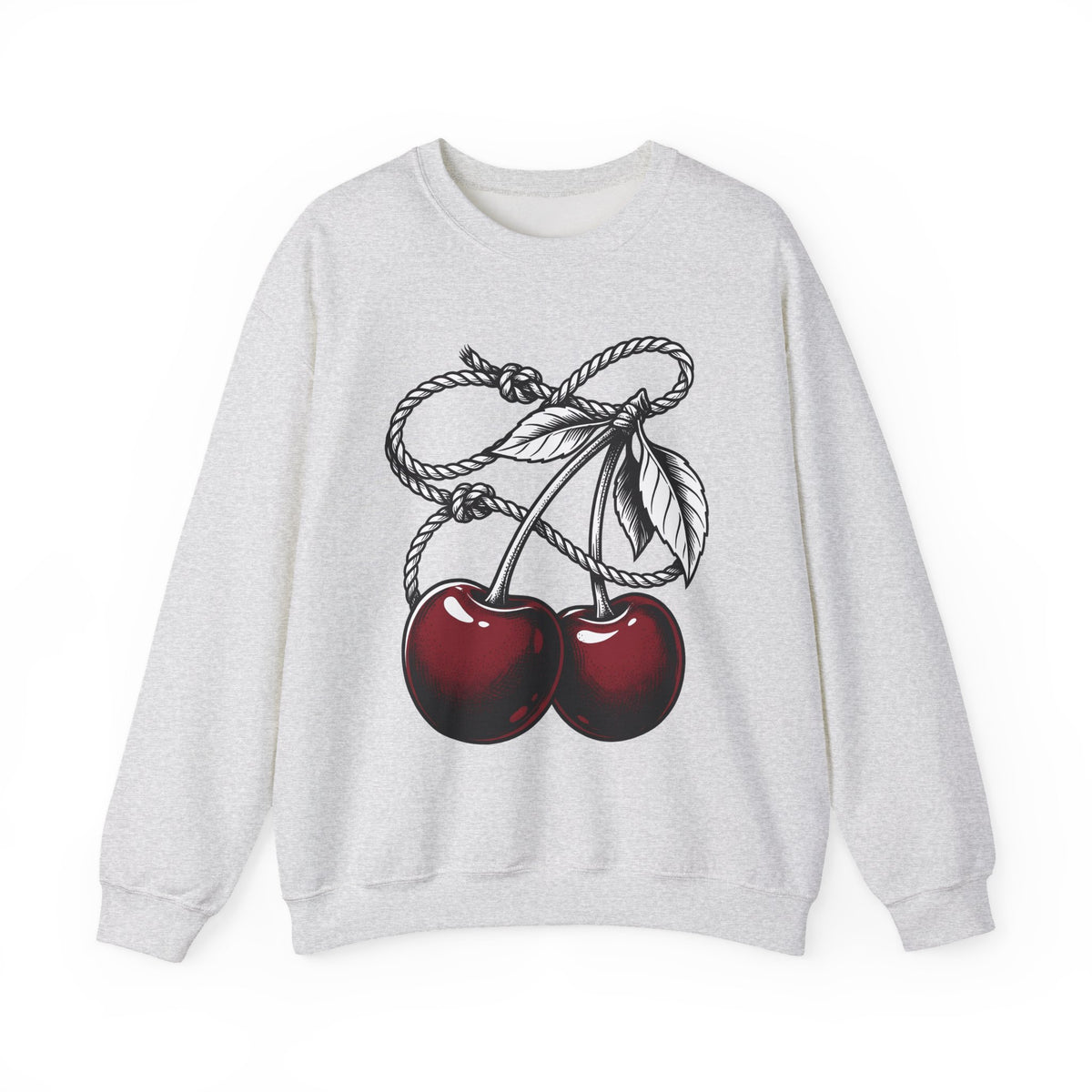 Cherry Vine Sweatshirt Cowgirl Ranch Gift Women Retro Sweatshirt Grapevine Sweatshirt Rodeo Fan Vintage Sweatshirt Farmhouse Graphic Sketch Foliage Sweatshirt