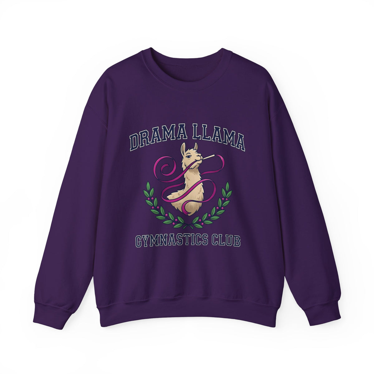 Alpaca Ribbon Gymnastics Sweatshirt Gymnastics Wildlife Gift Women Animated Sweatshirt Gymnast Sweatshirt Gymnastics Enthusiast Cartoon Sweatshirt Animal