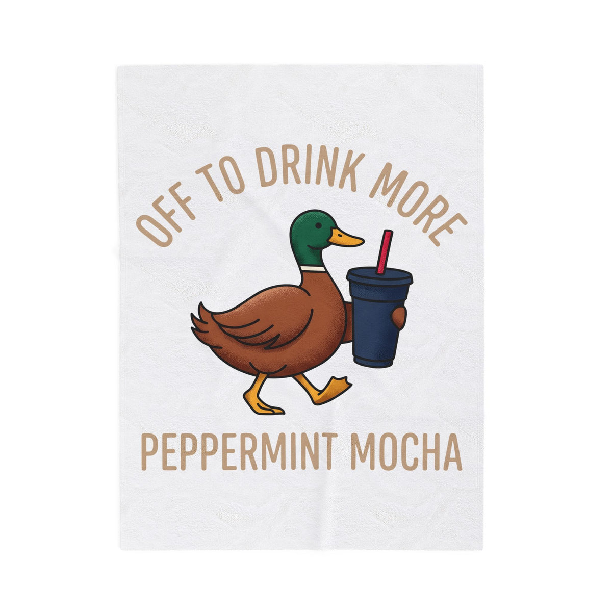 Duck Coffee Glass Blanket Christmas Beverage Gift Women Doodle Blanket Coffee Blanket Blanket Xmas Fan Coffee Cup Blanket Drink Graphic Old School