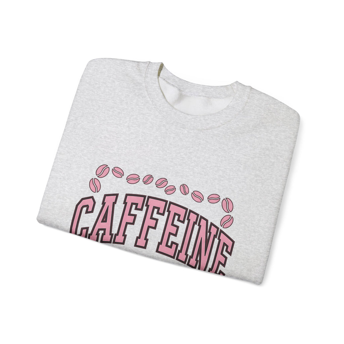 Coffee Beans Sweatshirt Coffee Humor Gift Women Bold Sweatshirt Coffee Sweatshirt Caffeine Fan Coffee Art Sweatshirt Funny Graphic Retro Pink Accent Sweatshirt