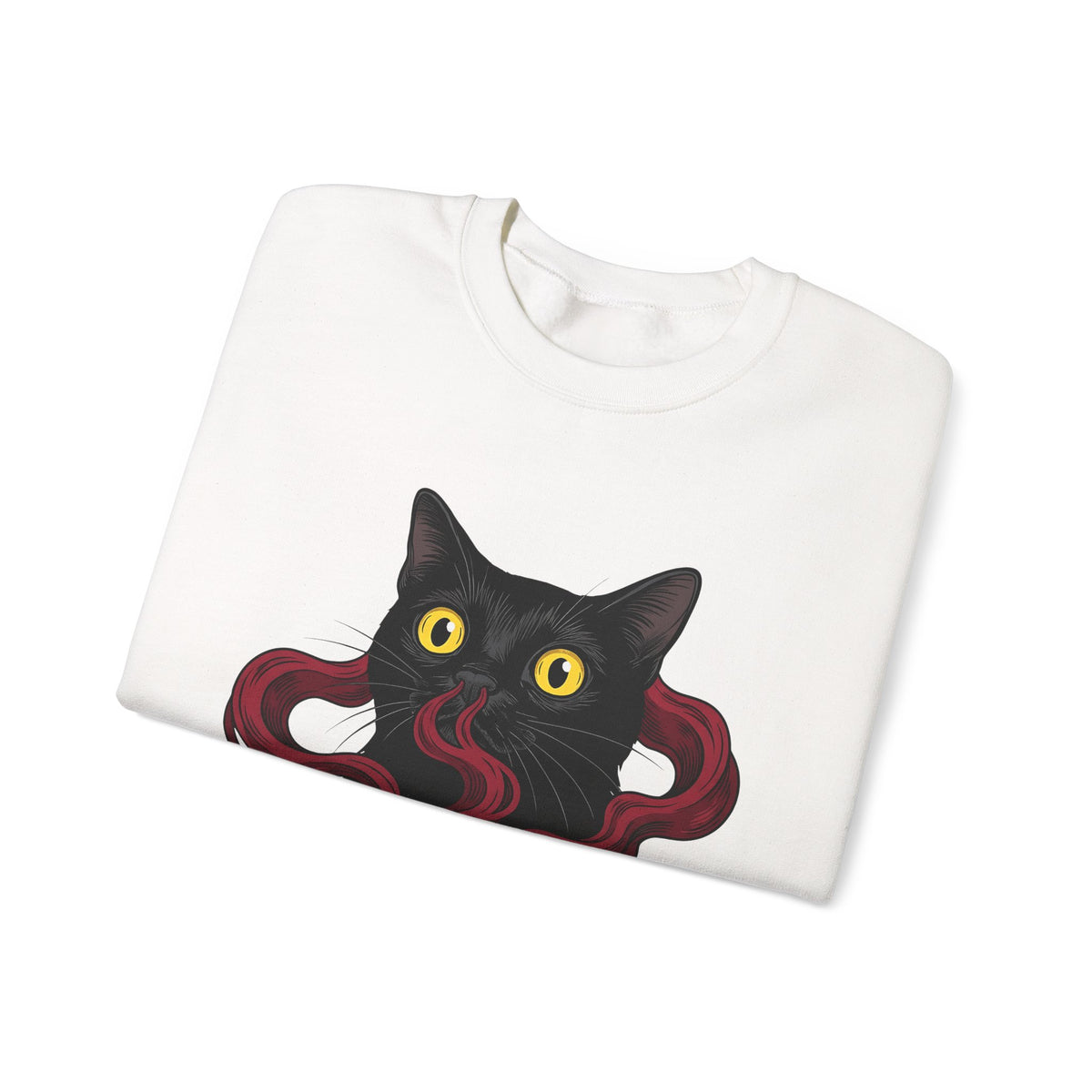 Black Cat Cat Magic Gift Haunted Kitten Cat Fan Spooky Occult Old Fashioned Smudge Sweatshirt