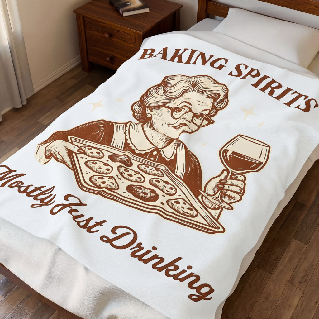 Nana Cookies Blanket Christmas Joke Gift Women Rustic Blanket Cookie Blanket