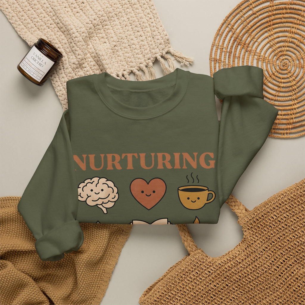 Self Love Symbols Sweatshirt Nurses Health Gift Women Sketch Sweatshirt Affirmation Sweatshirt Nurse Practitioner Enthusiast Drawing Sweatshirt Wellness