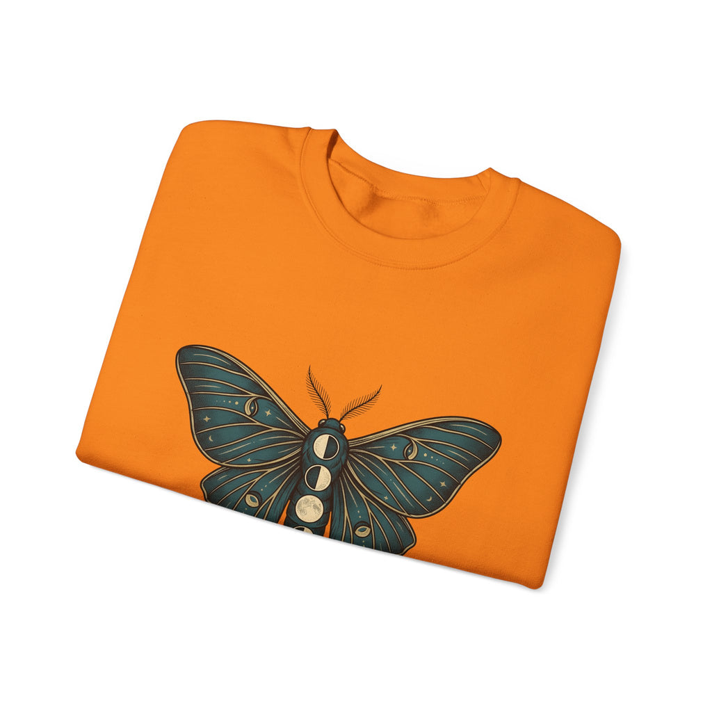 Luna Butterfly Sweatshirt Boho Chic Astrology Gift Women Mystical Sweatshirt Butterfly Sweatshirt Bohemian Enthusiast Magical Sweatshirt Zodiac Graphic Retro