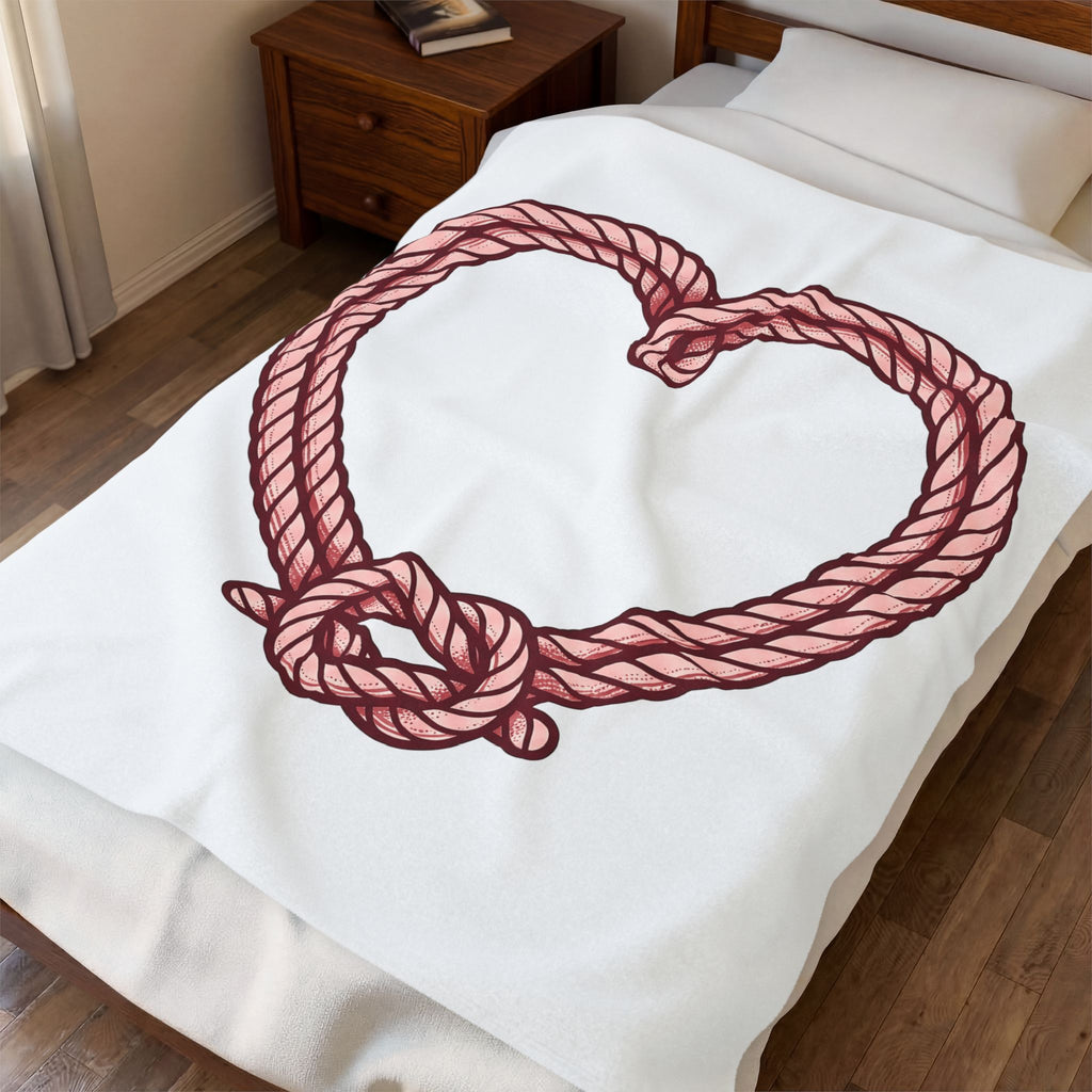 String Heart Blanket St. Valentine's Day Partners Gift Women Cartoon Blanket Heart Blanket Valentine Fan Comic Blanket Couples Graphic Classic Loop