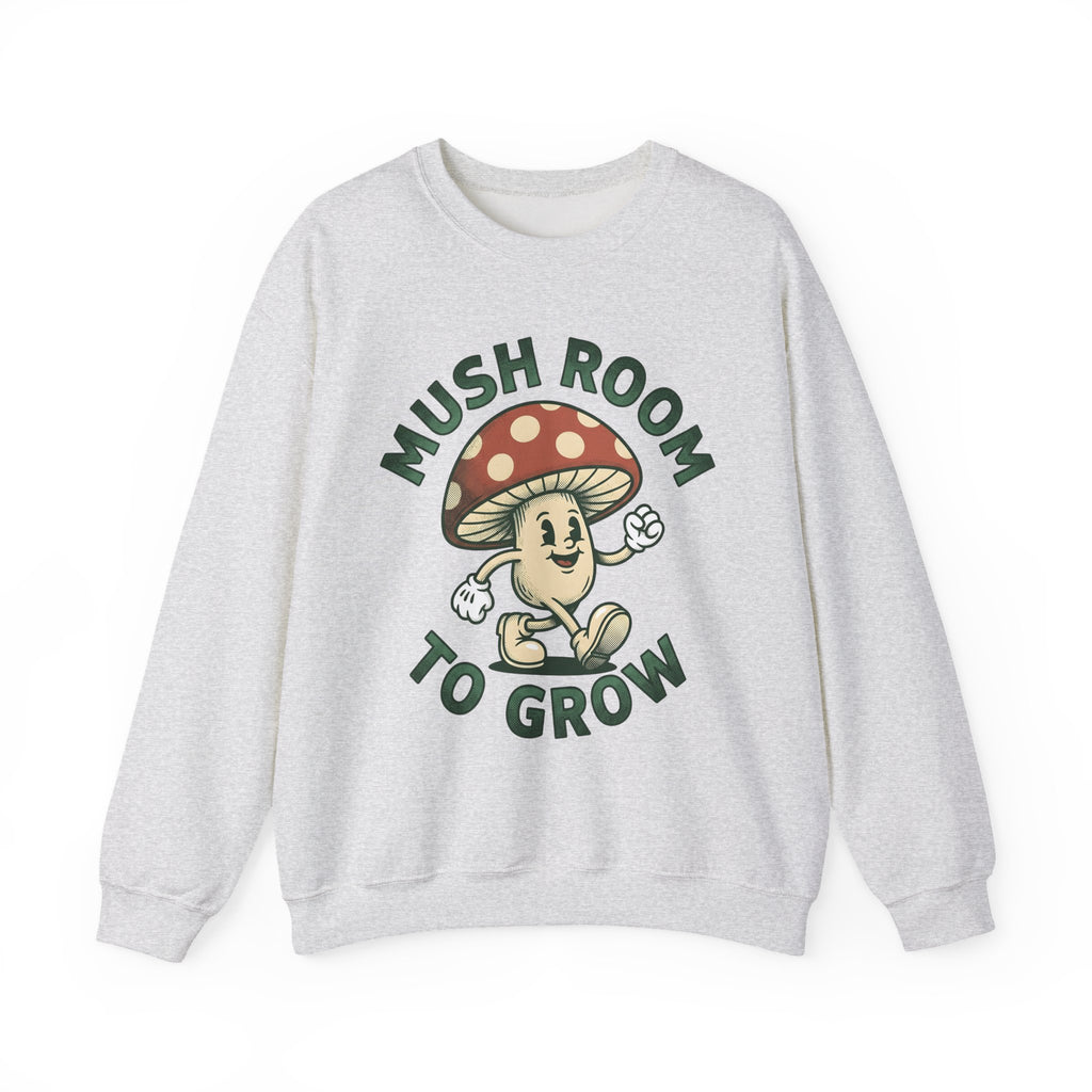 Funny Mushroom Sweatshirt Funny Outdoors Gift Women Classic Sweatshirt Toadstool Sweatshirt Humor Fan Vintage Sweatshirt Camping Graphic Hand Drawn Smiley Face