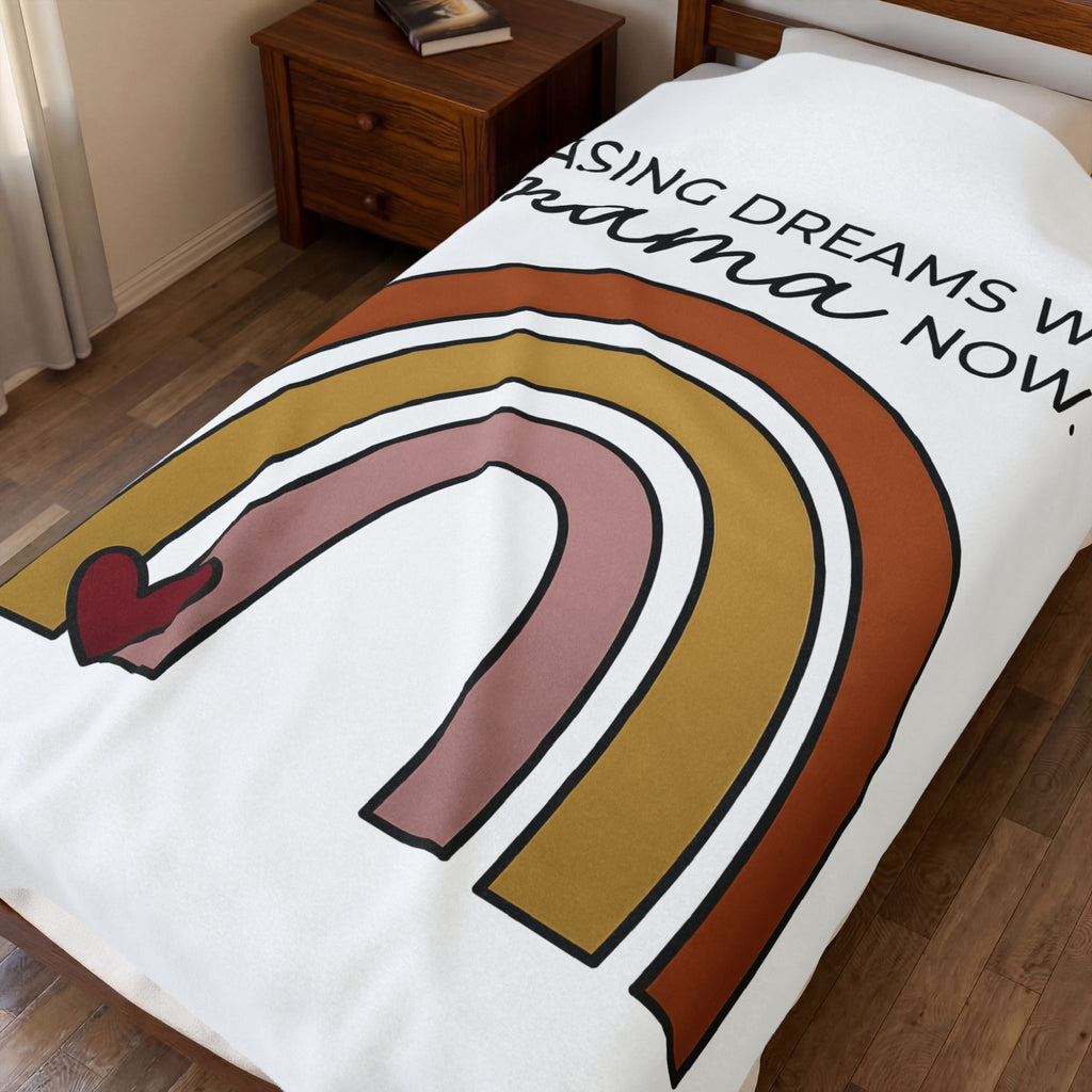 Rainbow Design Blanket Moms Household Gift Women Hippie Blanket Colorful Blanket Mom Enthusiast Boho Blanket Home Graphic Simple Love Symbol Blanket