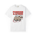 Possum Graphic T-Shirt St. Valentines Day Animals Gift Women Cartoon T-Shirt Opossum T-Shirt Valentines Fan Kawaii T-Shirt Wildlife Graphic Retro
