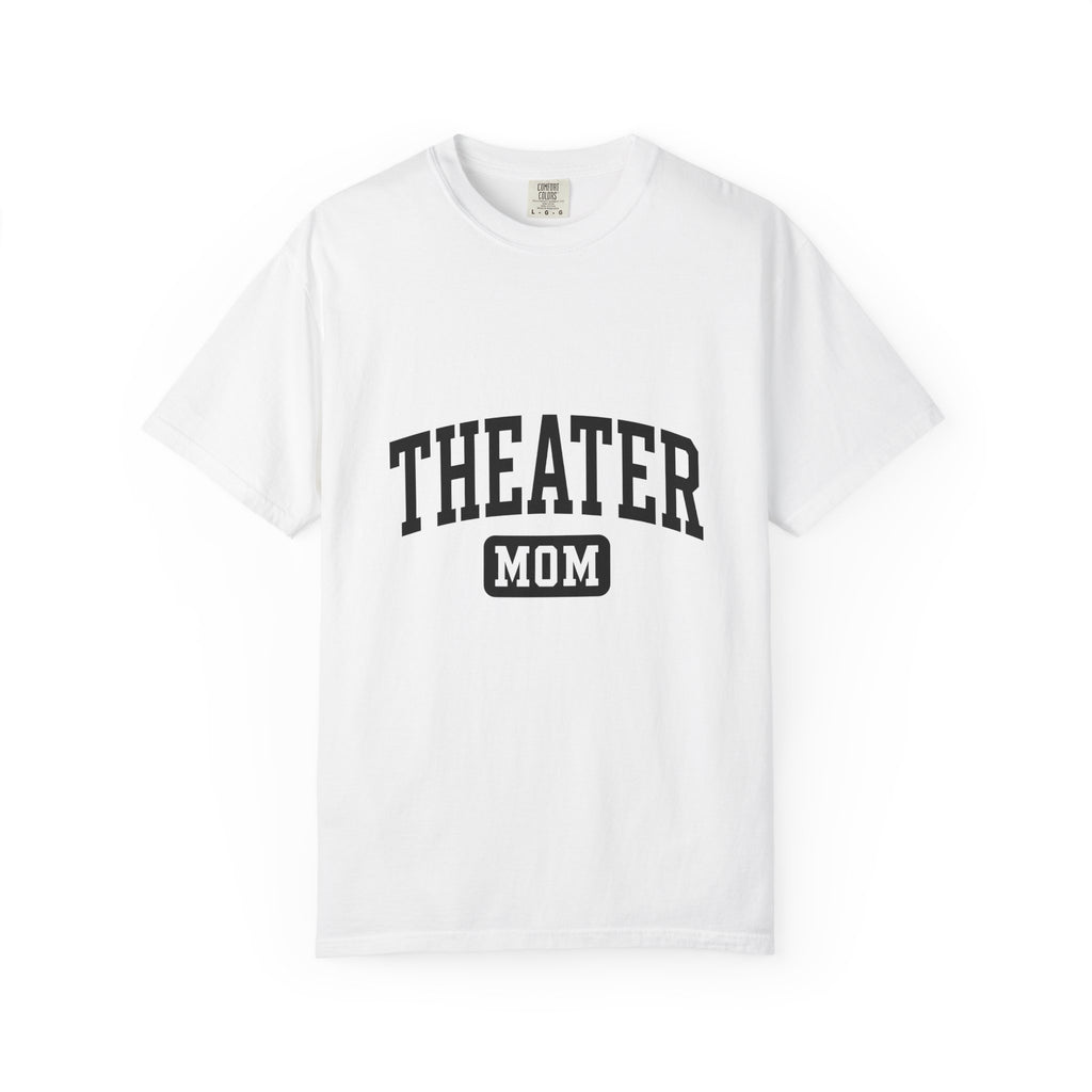 University Lettering T-Shirt Moms Drama Gift Women Heavy T-Shirt College Lettering T-Shirt Motherhood Enthusiast Bold T-Shirt Theatrical Graphic