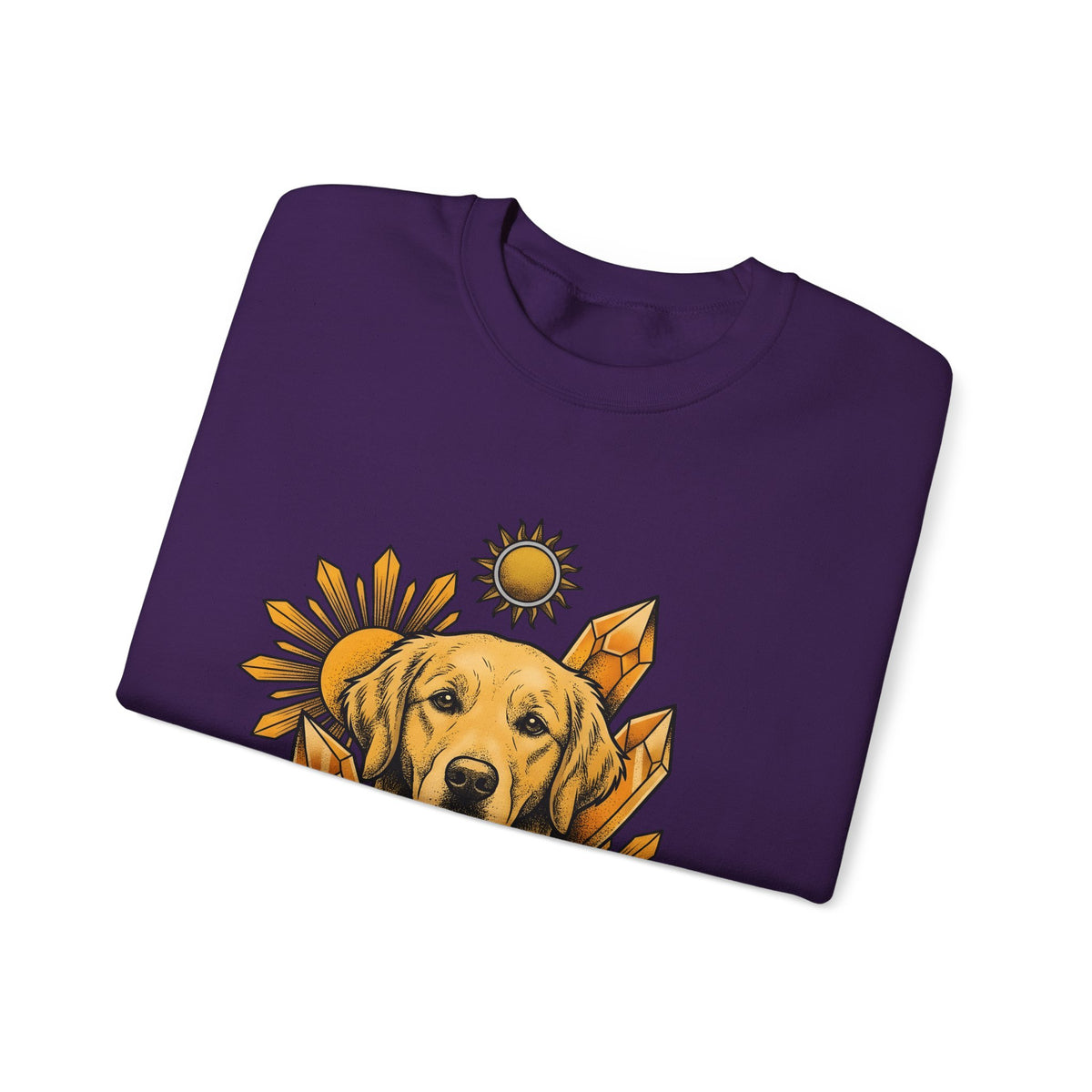 Golden Retriever Sweatshirt Dog Sunlight Gift Women Bohemian Sweatshirt Retriever Sweatshirt Dog Fan Puppy Sweatshirt Sunshine Graphic Retro Crystals Sweatshirt