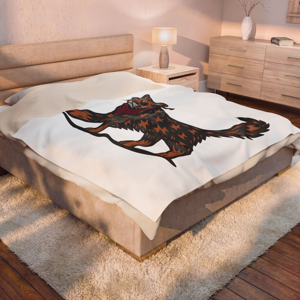 Pussycat Kerchief Blanket Cowgirl Creatures Gift Women Striking Blanket Cat Bandana Blanket Rodeo Fan Vintage Graphic Blanket Nostalgic Eyewear