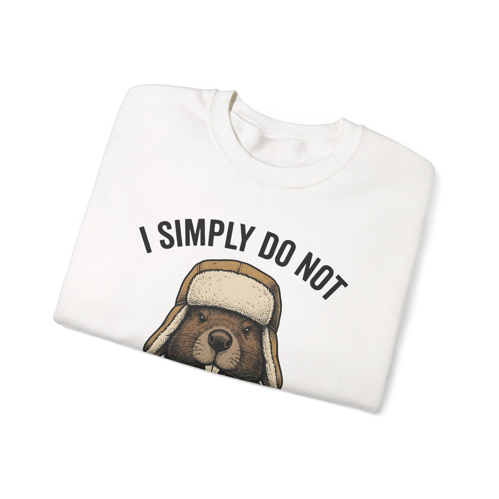 Beaver Woodsman Sweatshirt Funny Wildlife Gift Women Comic Sweatshirt Beaver Sweatshirt Humor Fan Cartoon Sweatshirt Animal Graphic Retro Checkered Sweatshirt