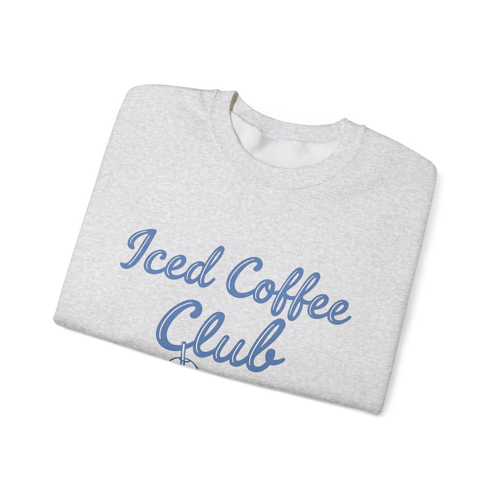 Iced Latte Glass Sweatshirt Coffee Cuisine Gift Women Fun Sweatshirt Glassware Sweatshirt Coffee Fan Java Graphic Illustration Clean Fingers Sweatshirt
