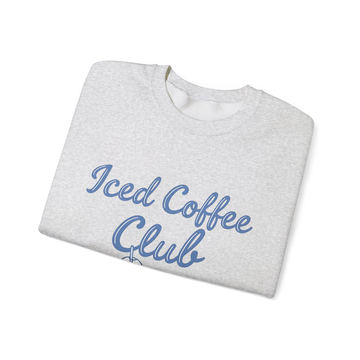 Iced Latte Glass Sweatshirt Coffee Cuisine Gift Women Fun Sweatshirt Glassware Sweatshirt Coffee Fan Java Graphic Illustration Clean Fingers Sweatshirt