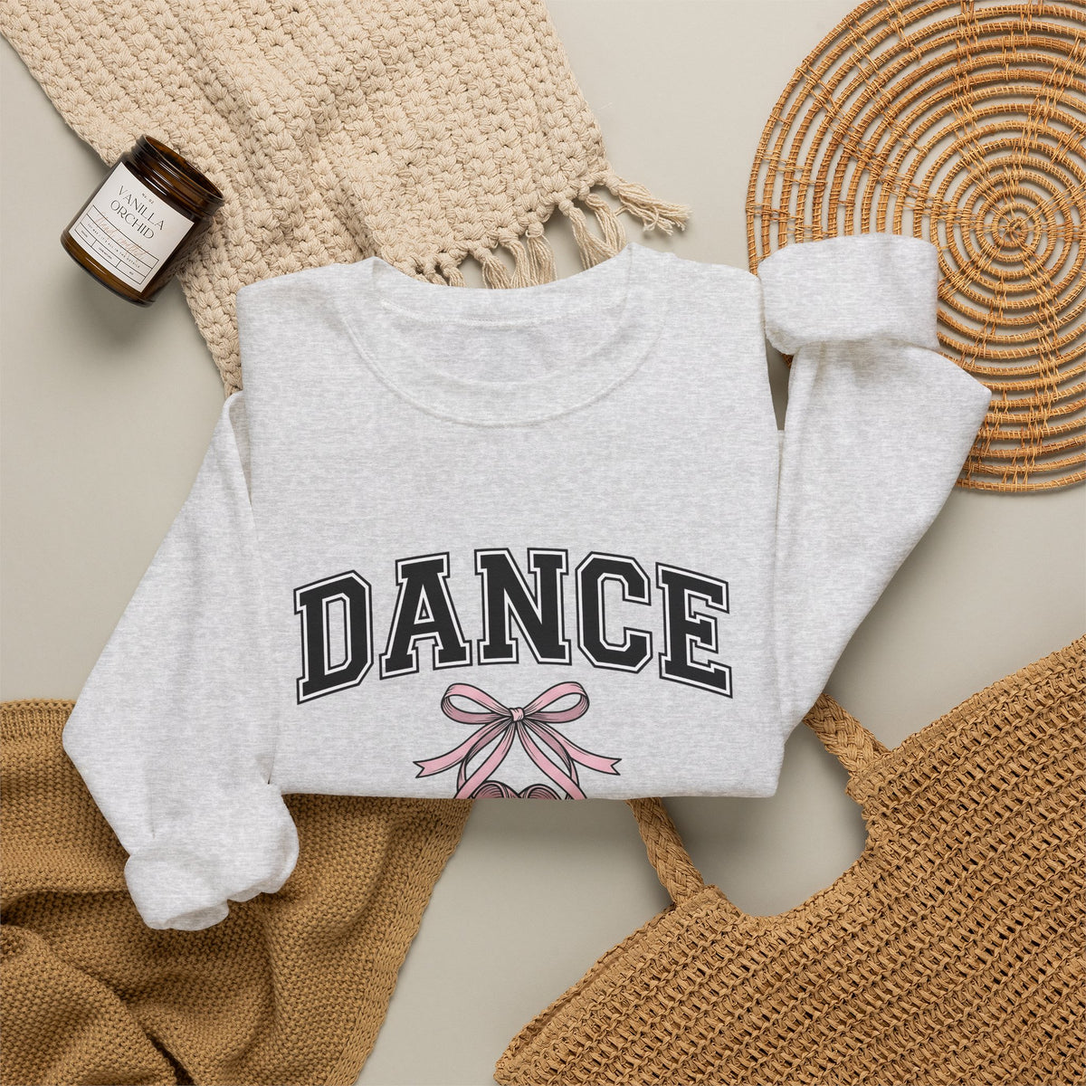Ballet Shoes Sweatshirt Dance Mom Ballet Gift Women Hand Drawn Sweatshirt Pointe Shoes Sweatshirt Dance Mom Enthusiast Illustrated Graphic Dancer