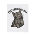 Striped Cat Cat Jokes Gift Sketch Tabby Cat Feline Fan Drawing Retro Claw Blanket