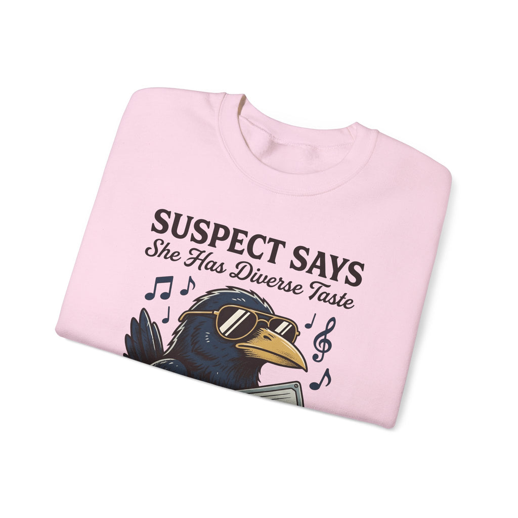 Hip Raven Sweatshirt Funny Song Gift Women Comic Sweatshirt Raven Sweatshirt Humor Fan Cartoon Sweatshirt Melody Graphic Vintage Tape Deck Sweatshirt