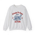 Cannon Illustration Sweatshirt 4th Of July America Gift Women Retro Sweatshirt Artillery Sweatshirt Fireworks Fan Vintage Sweatshirt Patriotic Graphic Sketch