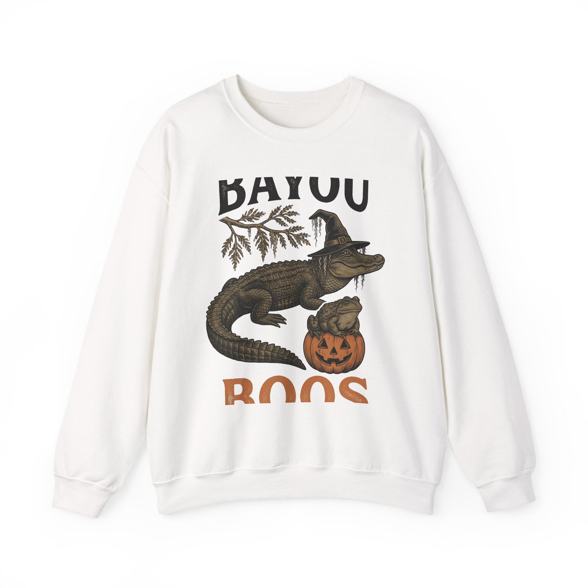 Alligator Frog Pumpkin Sweatshirt Halloween Animal Gift Women Vintage Sweatshirt Toad Sweatshirt Horror Fan Retro Sweatshirt Creature