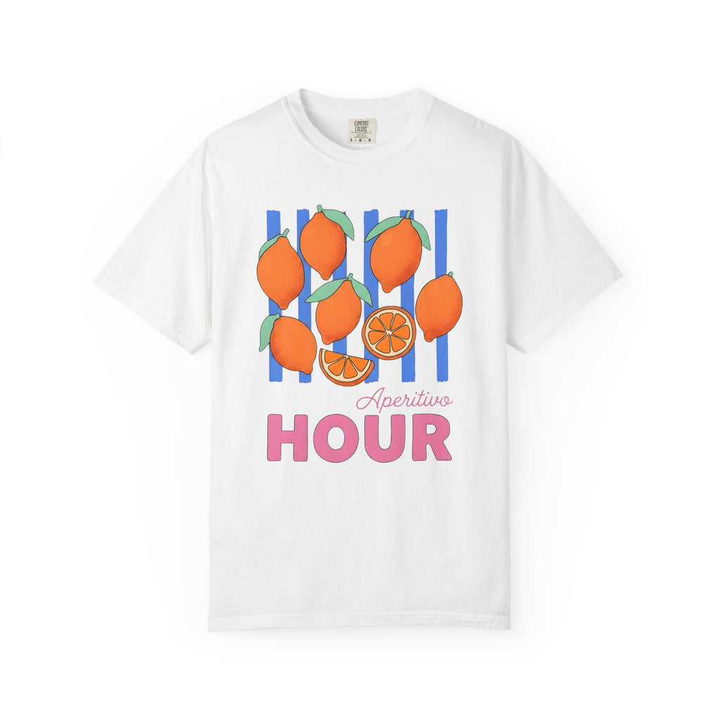 Lemon Fruit T-Shirt Drinks Vacation Gift Women Cartoon T-Shirt Citrus T-Shirt Beverage Fan Cocktail Graphic Classic Orange Segment T-Shirt