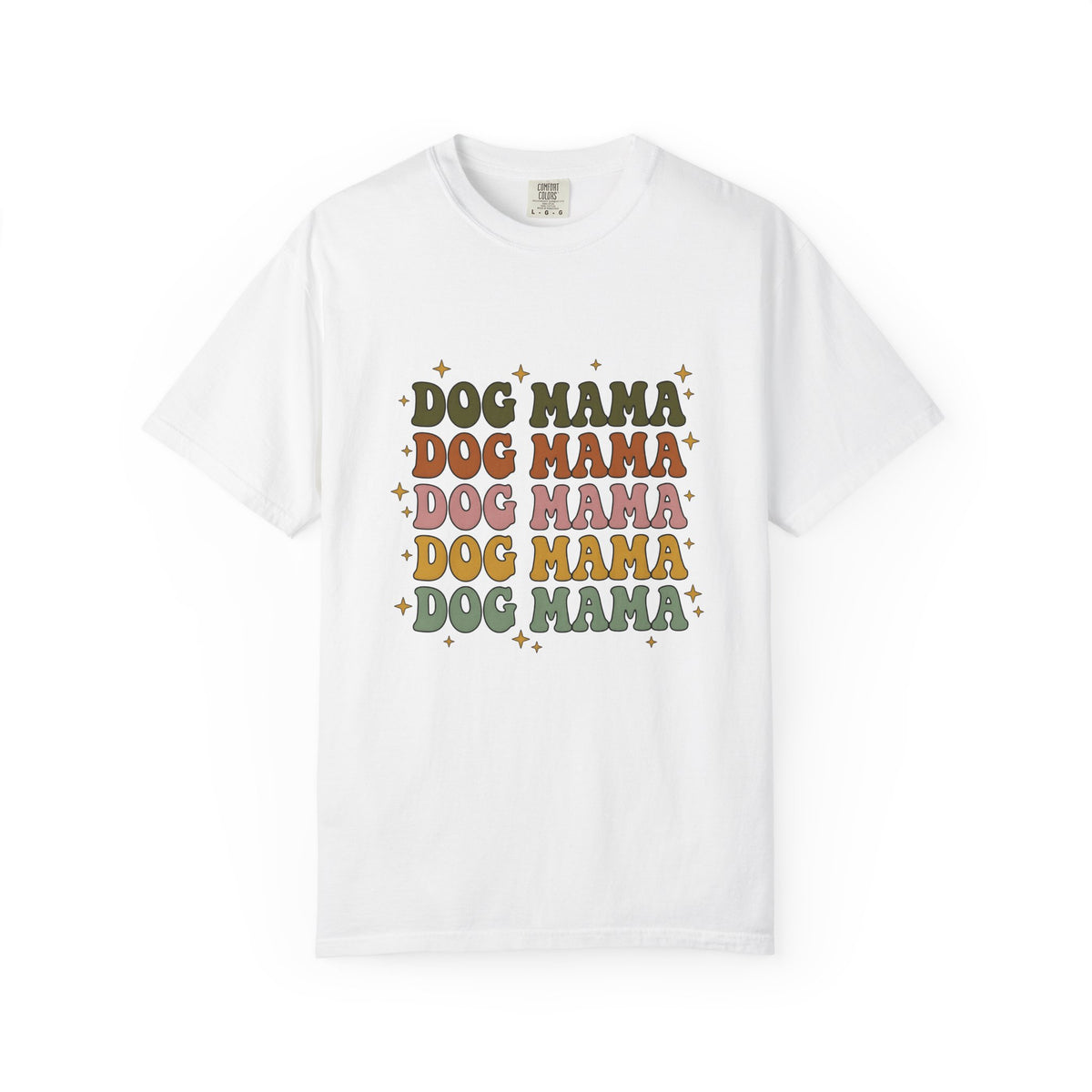 Old School Font T-Shirt Dog Mom Fauna Gift Women Retro T-Shirt Typography T-Shirt Dog Mom Fan Vintage T-Shirt Wildlife Graphic Funky Shining T-Shirt