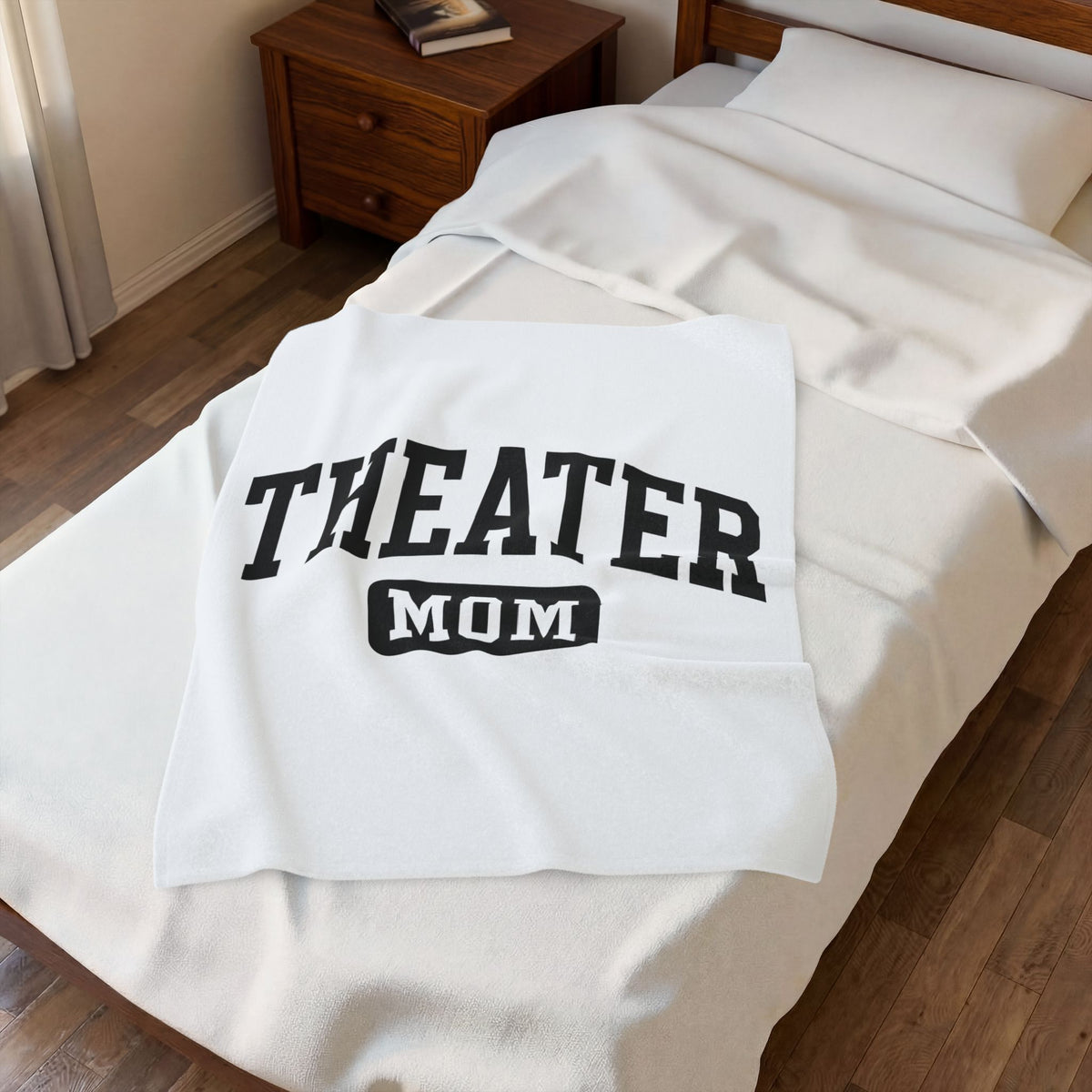 University Lettering Blanket Moms Drama Gift Women Heavy Blanket College Lettering Blanket Motherhood Enthusiast Bold Blanket Theatrical Graphic