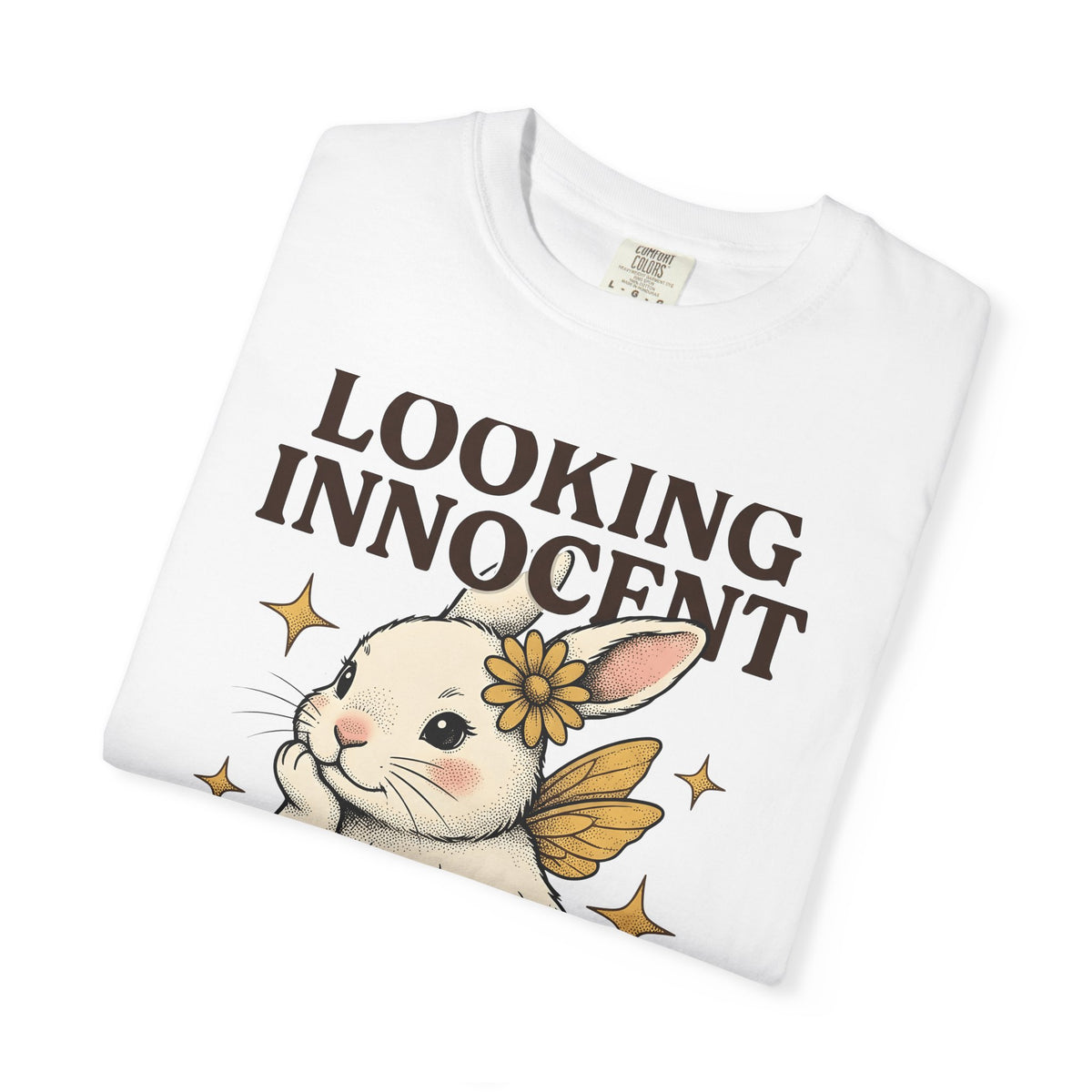 Bunny Sprite Cute Wildlife Gift Adorable Rabbit Kawaii Fan Cartoon Animal Hand Drawn T-Shirt