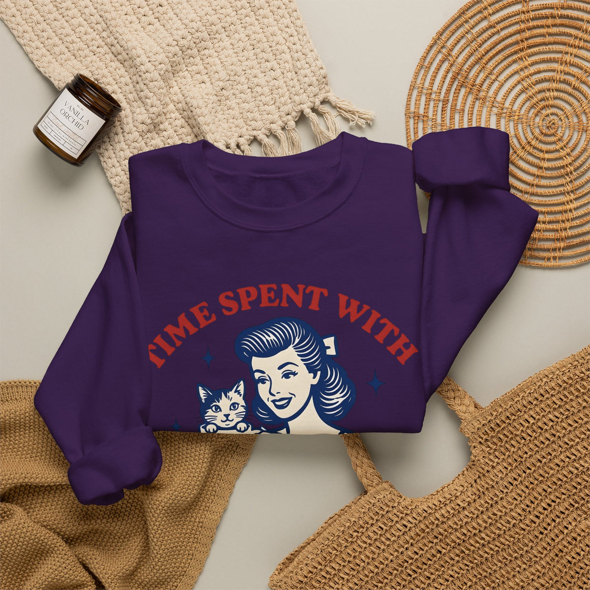 Female Pet Coffee Sweatshirt Cat Cappuccino Gift Women Boho Sweatshirt Pet Coffee Sweatshirt Cat Fan Bohemian Sweatshirt Coffee Graphic Cabin Glimmers Sweatshirt