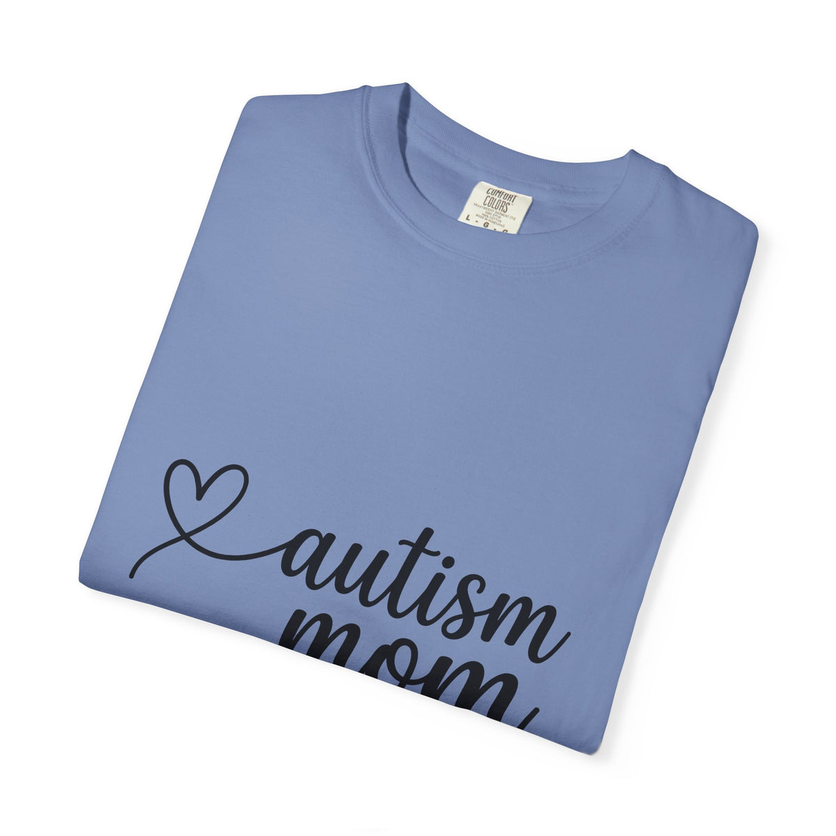 Heart Lettering T-Shirt Mom Relatives Gift Women Brush Lettering T-Shirt Heart Typography T-Shirt Motherhood Enthusiast Calligraphy T-Shirt Family