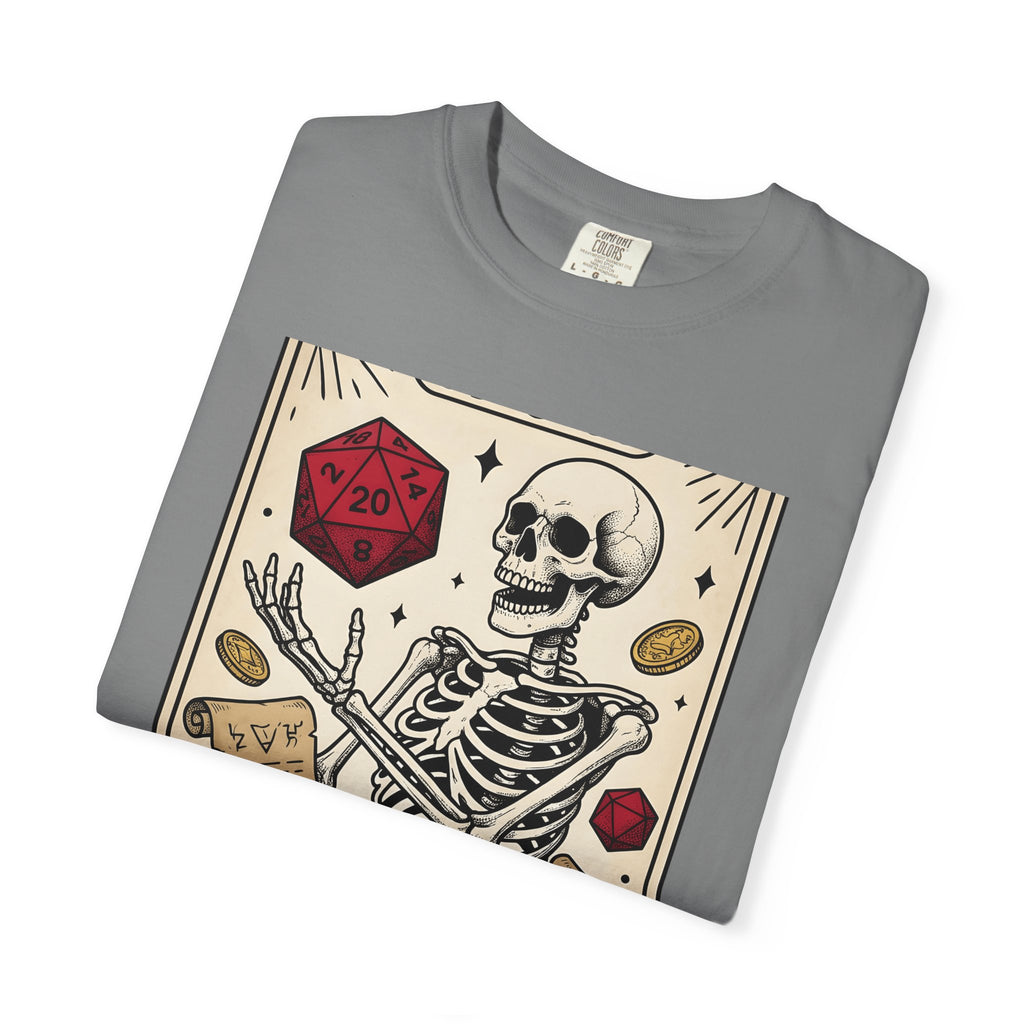 Skull Tarot Card T-Shirt Tabletop Gaming Roleplaying Gift Women Dark T-Shirt Tarot Card T-Shirt Gamer Fan Gothic T-Shirt Rpg Graphic Retro Game