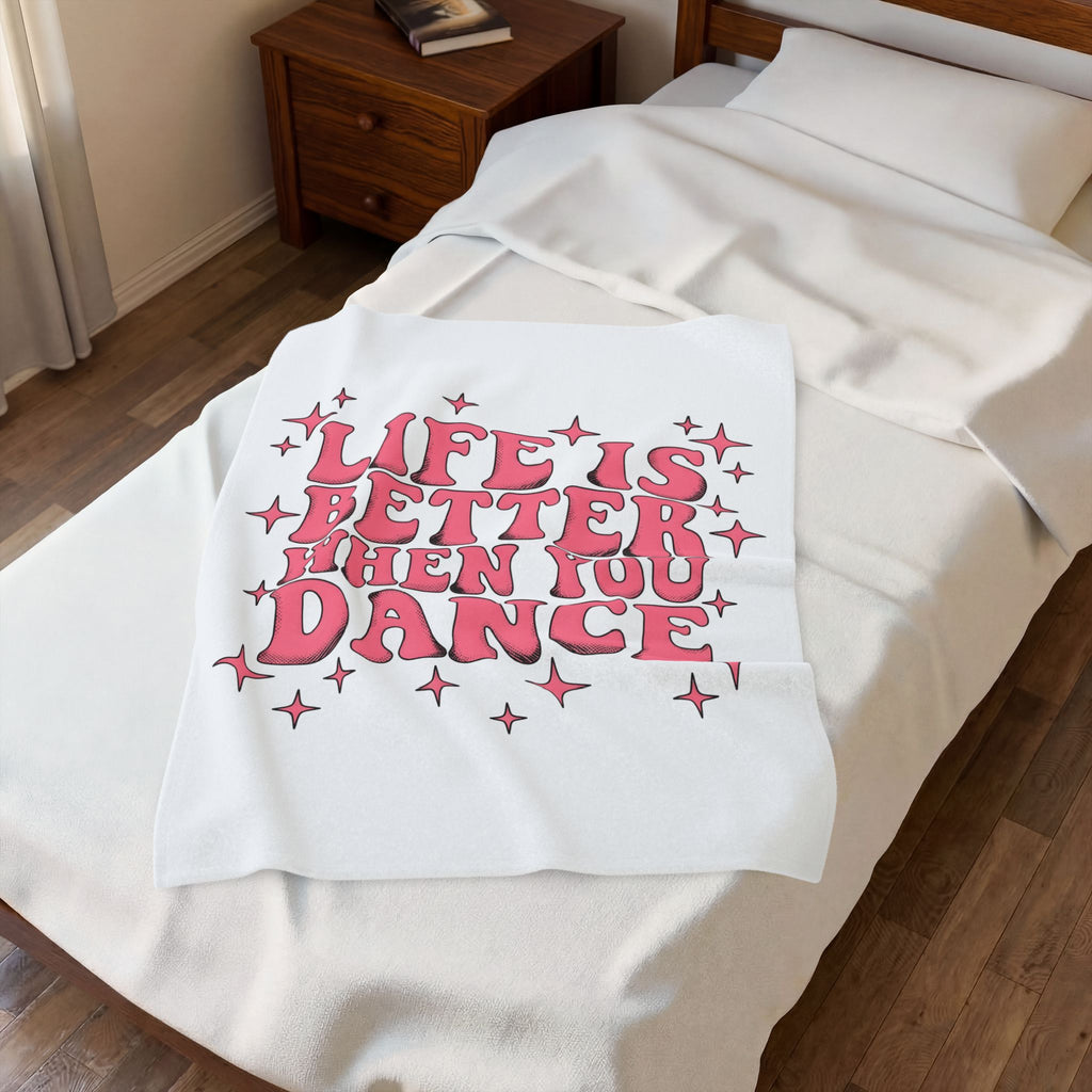 Classic Font Blanket Moms Ballroom Gift Women 70s Blanket Typography Blanket Motherhood Fan Vintage Blanket Dance Graphic Retro Glimmers Blanket