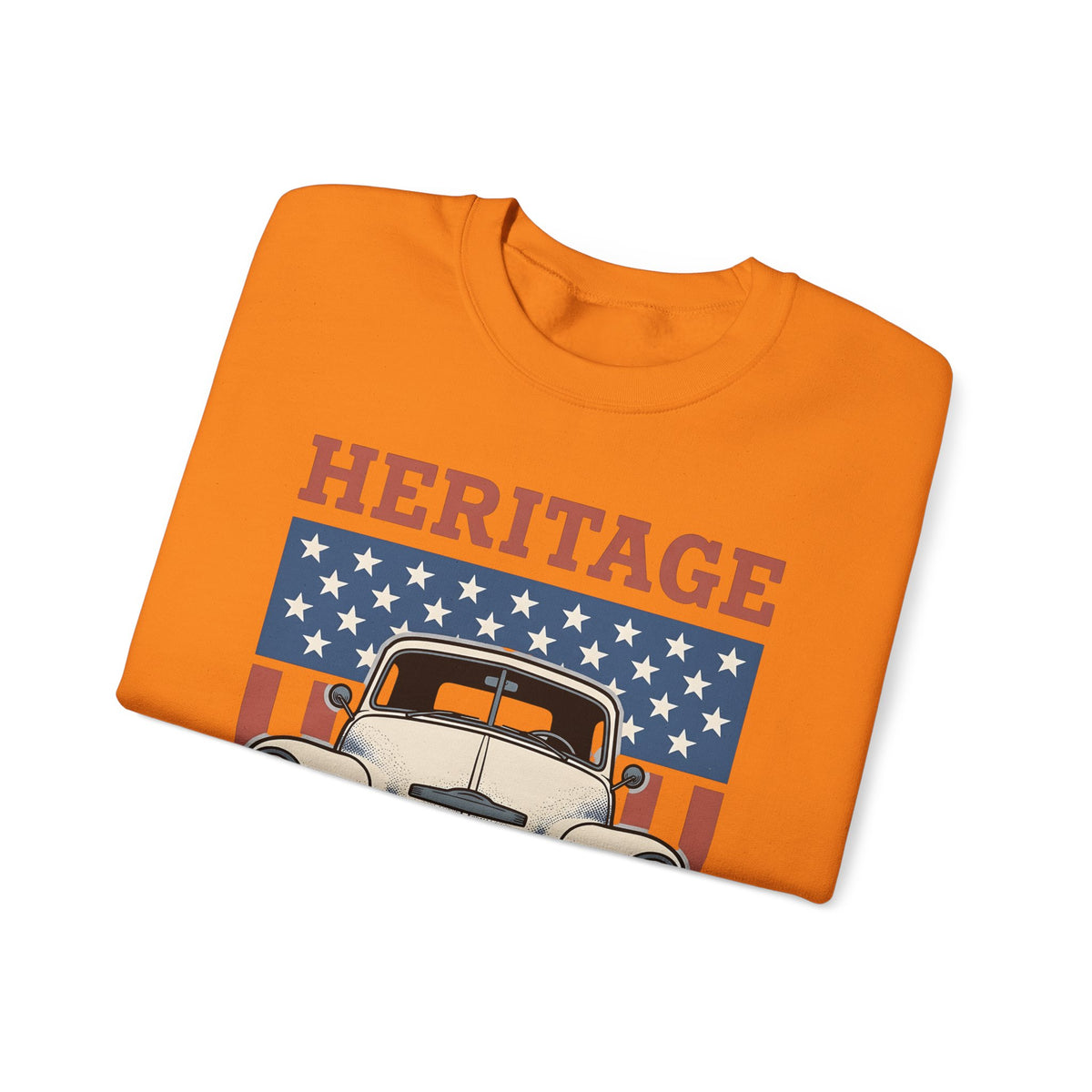 Antique Lorry Sweatshirt America Liberty Gift Women Retro Sweatshirt Truck Sweatshirt Patriot Enthusiast Vintage Sweatshirt Freedom Graphic Line Art Flag
