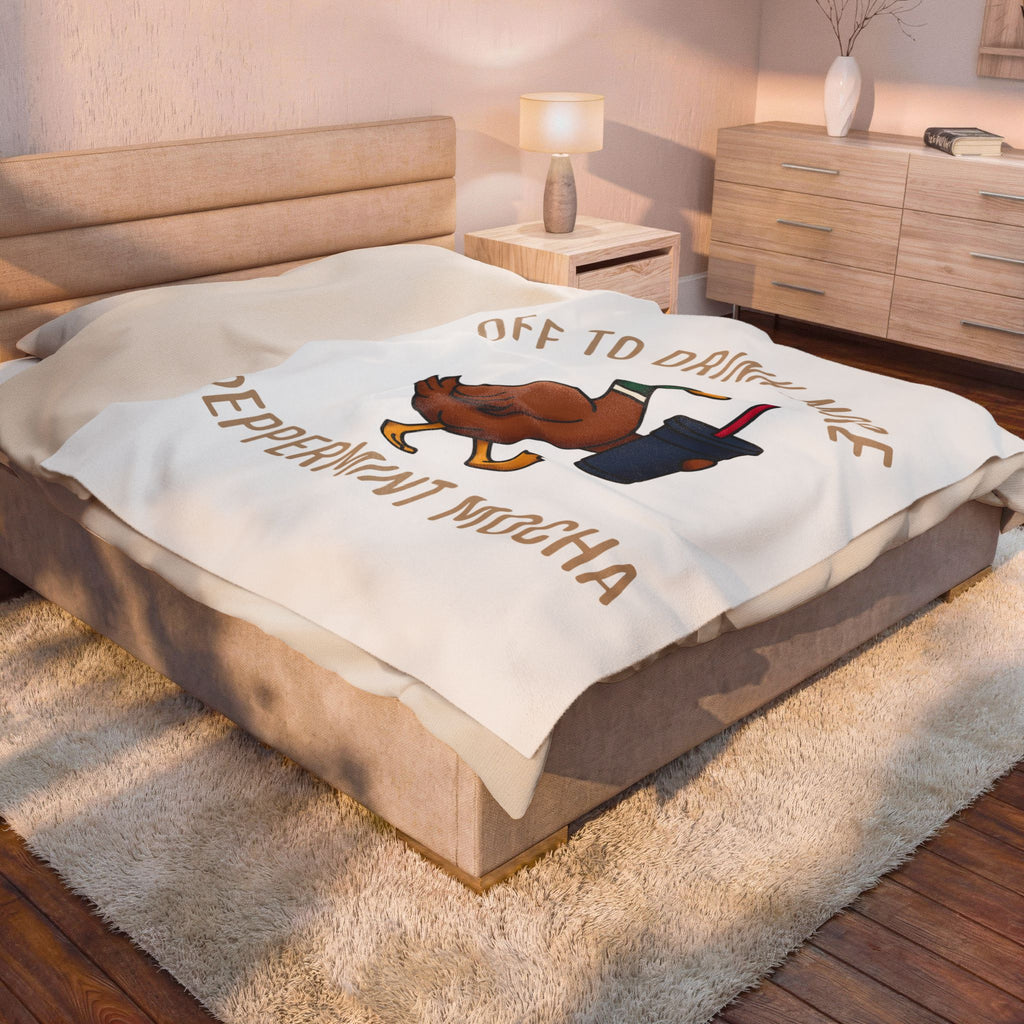 Duck Coffee Glass Blanket Christmas Beverage Gift Women Doodle Blanket Coffee Blanket Blanket Xmas Fan Coffee Cup Blanket Drink Graphic Old School